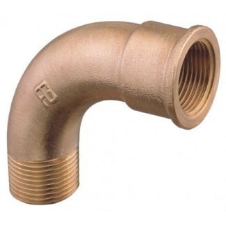 Curva a 90° M-F Ottone da 3/8" a 2"