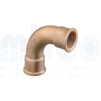 Cura a 90° F-F Ottone da 3/8" a 2"