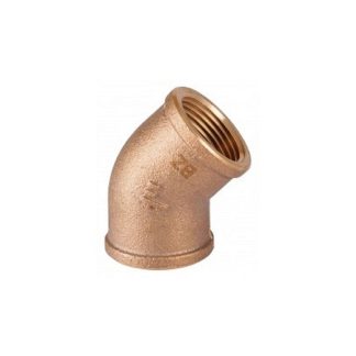 Coude 45° FF 3/8" à 4" Bronze