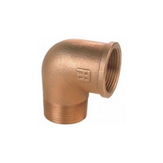 Coude MF 90° 3/8" à 5" Bronze