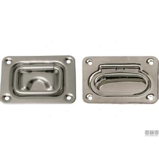 MANIGLIA INCASSO 57X76MM INOX<