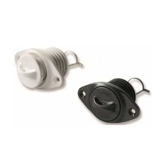 Presa Scarico Ovale Con Anello A O Ø26,3mm Nero