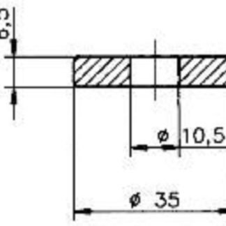 ANODO PER CH 10.5x35x6.25