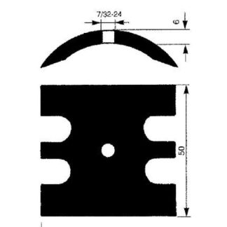 CAMMA POMPA DI RAFFREDD. L52 H50 SP6
