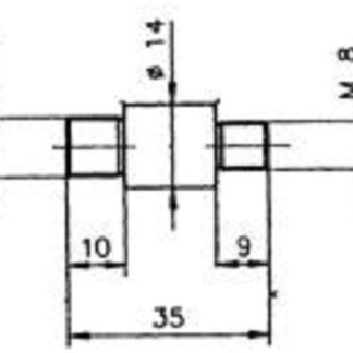 ANODO D14-M10X1.5-M8