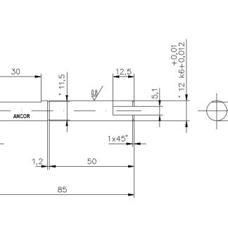 ALBERO POMPA F4B8-10-24074-1
