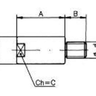 ANODO 7/16 UNF D.12.5x38