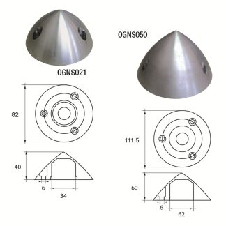 Ogiva diam. 111,5 x 61 h OGNS050 FONP