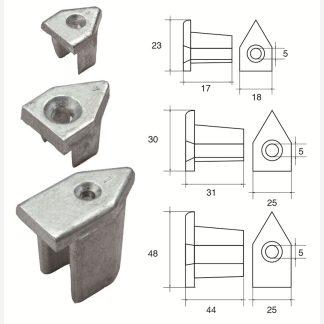 Anodo per taglia cime tipo B TC001 FONP