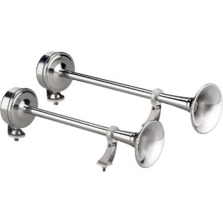 EMX1/2 12V COPPIA TROMBE ACCIAIO INOX