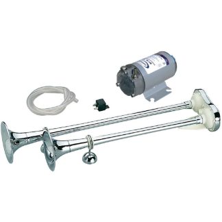 RIM-N 12V COPPIA TROMBE OTTONE CROMATO