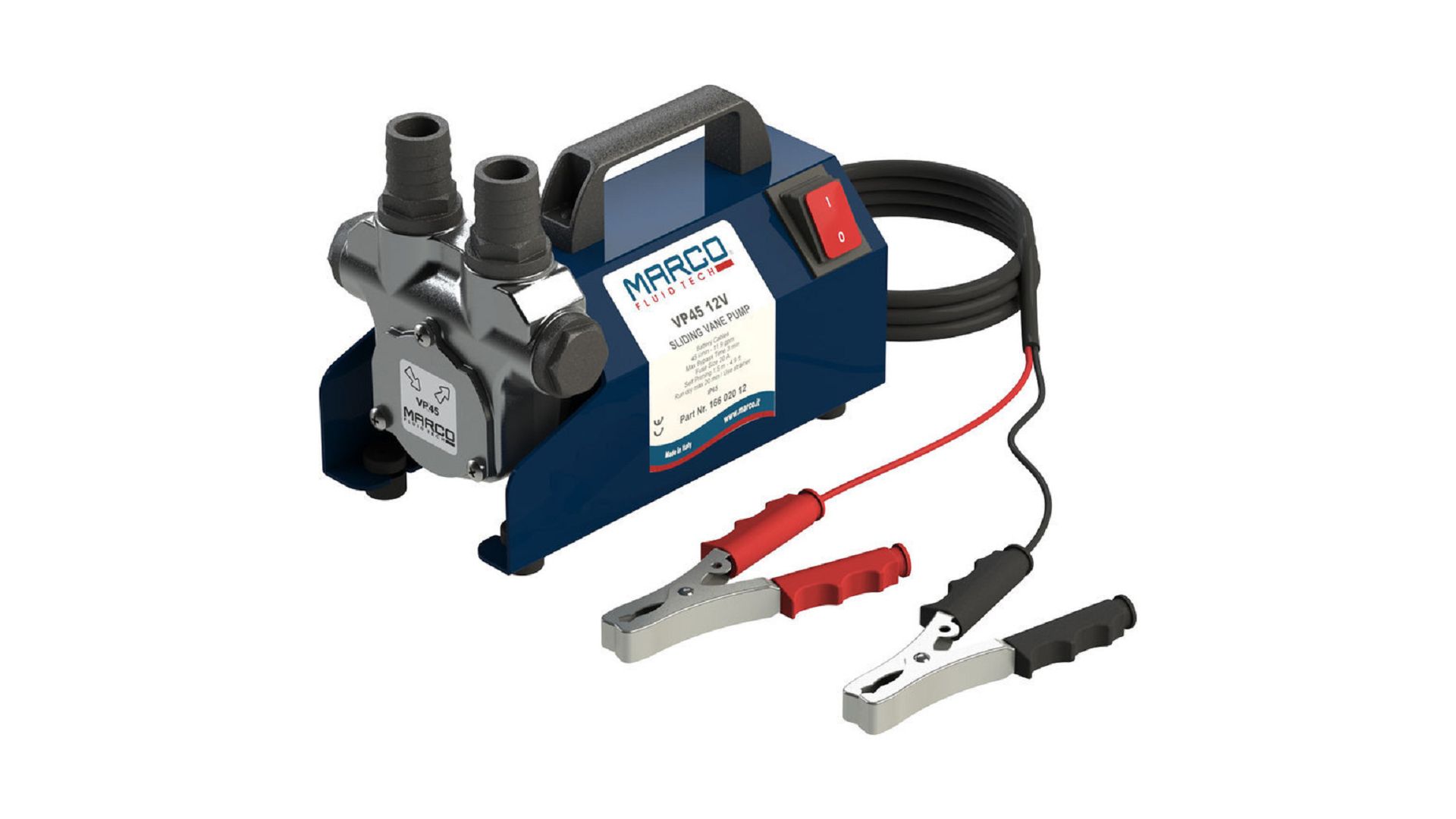 VP45 12V KIT BATTERIA CON POMPA A PALETTE 45 L/MIN