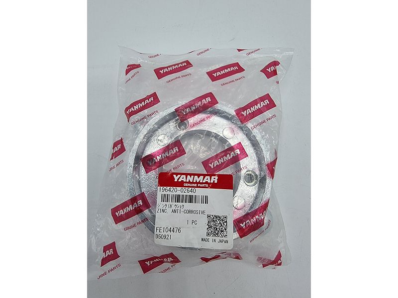 ZINCO SD20-30-31 ANELLO INTERO – spessore 33 mm. 196420-02640 Yanmar