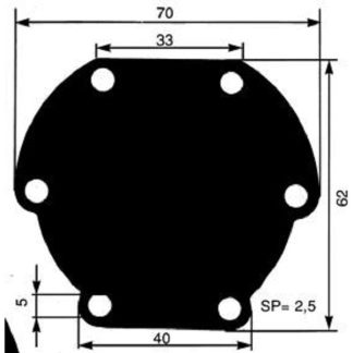 COPERCHIO POMPA ACQUA. 970303691 Nanni