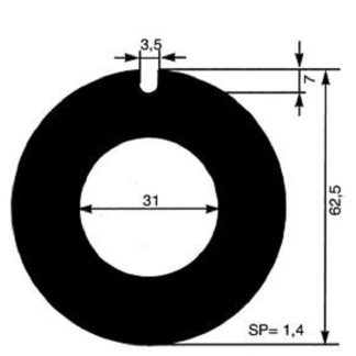 RASAMENTO POMPA DI RAFFREDD. DE 62,5