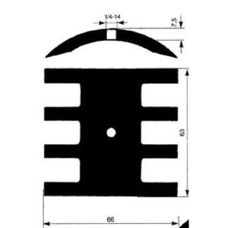 CAMMA POMPA DI REFFREDD. L.66 H.63