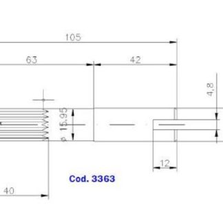 ALBERO POMPA F7B-9-10-24277-1