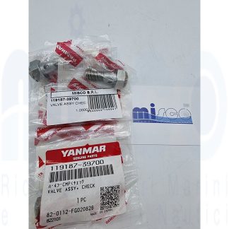 VALVE ASSY CHECK 119187-39700 Yanmar